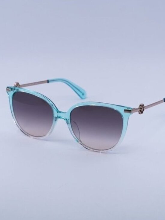 Kate Spade KRISTINA/G/S 0IWB FF Sunglasses Green Cat Eye Frame, Grey Lenses main image 10